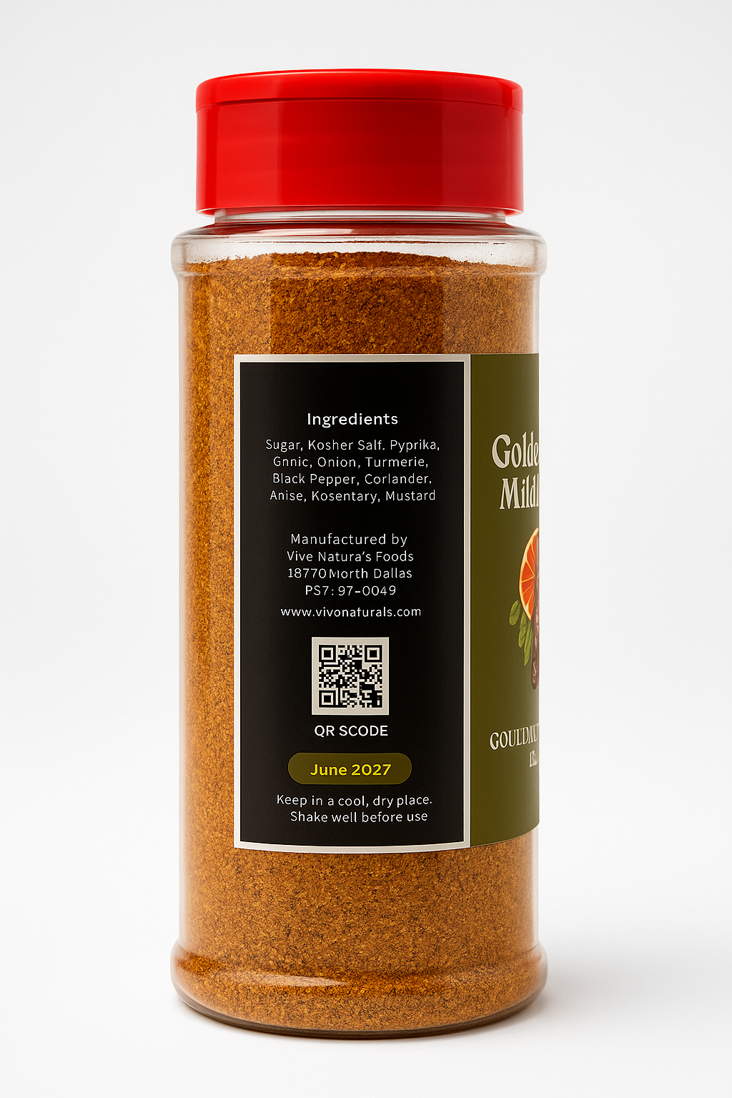 Golden Drift Mild Blend Spice bottle