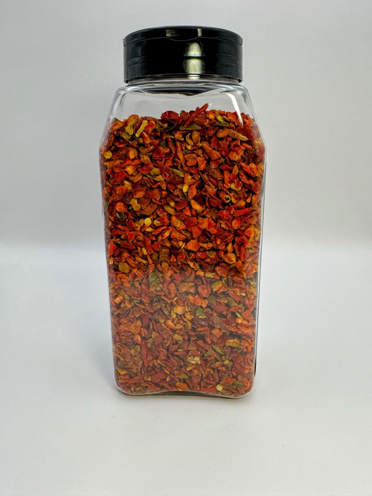 Dehydrated Dried Red Bell Pepper by It’s Delish – 1 lbs – Chopped & Dried Vegetable Seasoning – Sealed for Freshness